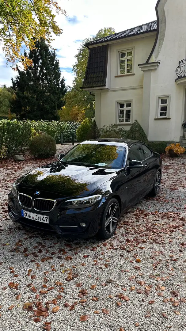 BMW 218 218i Coupe Aut. Sport Line Schwarz - 1