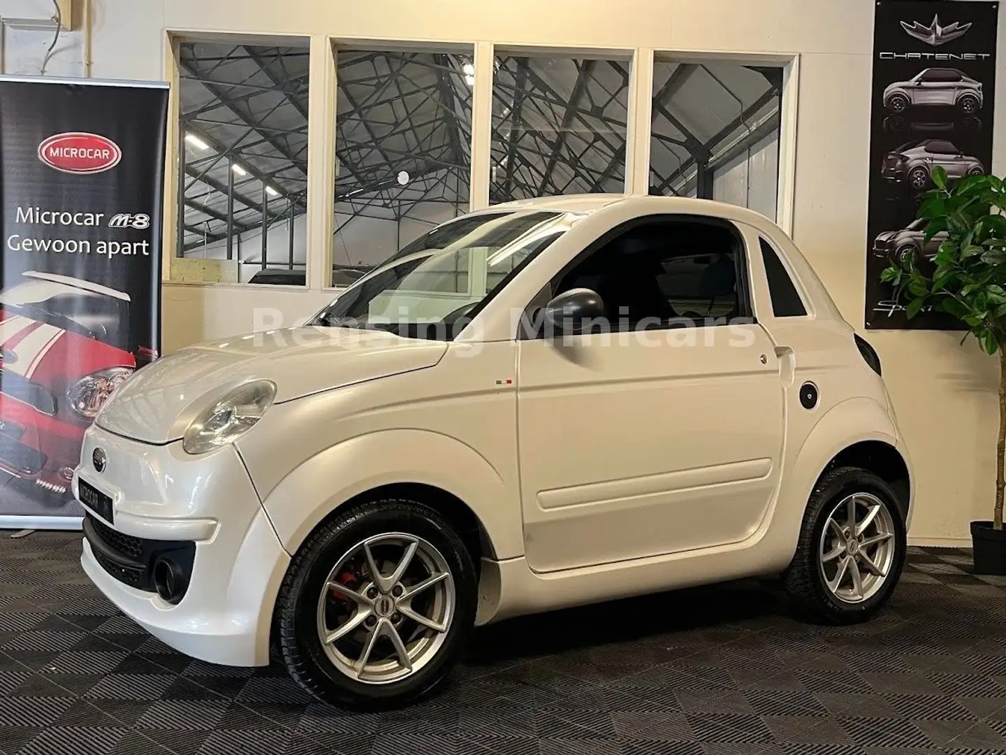 Microcar Due Fiat 500 Look Italia Weiss Mopedauto 45 KM Weiß - 1