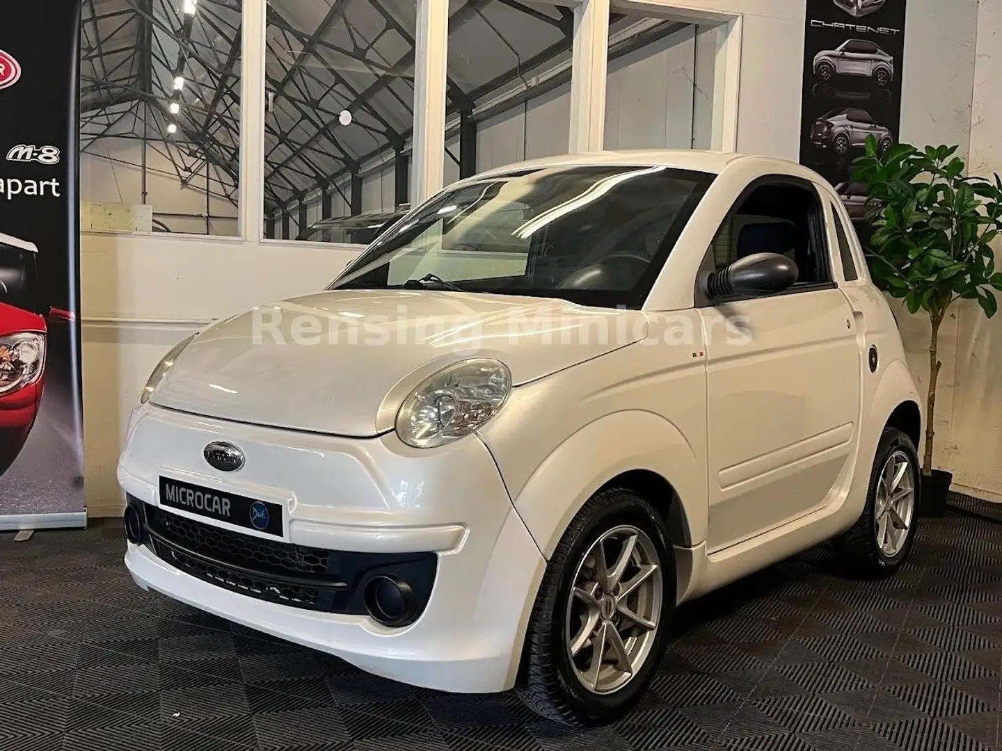 Microcar Due Fiat 500 Look Italia Weiss Mopedauto 45 KM Weiß - 2