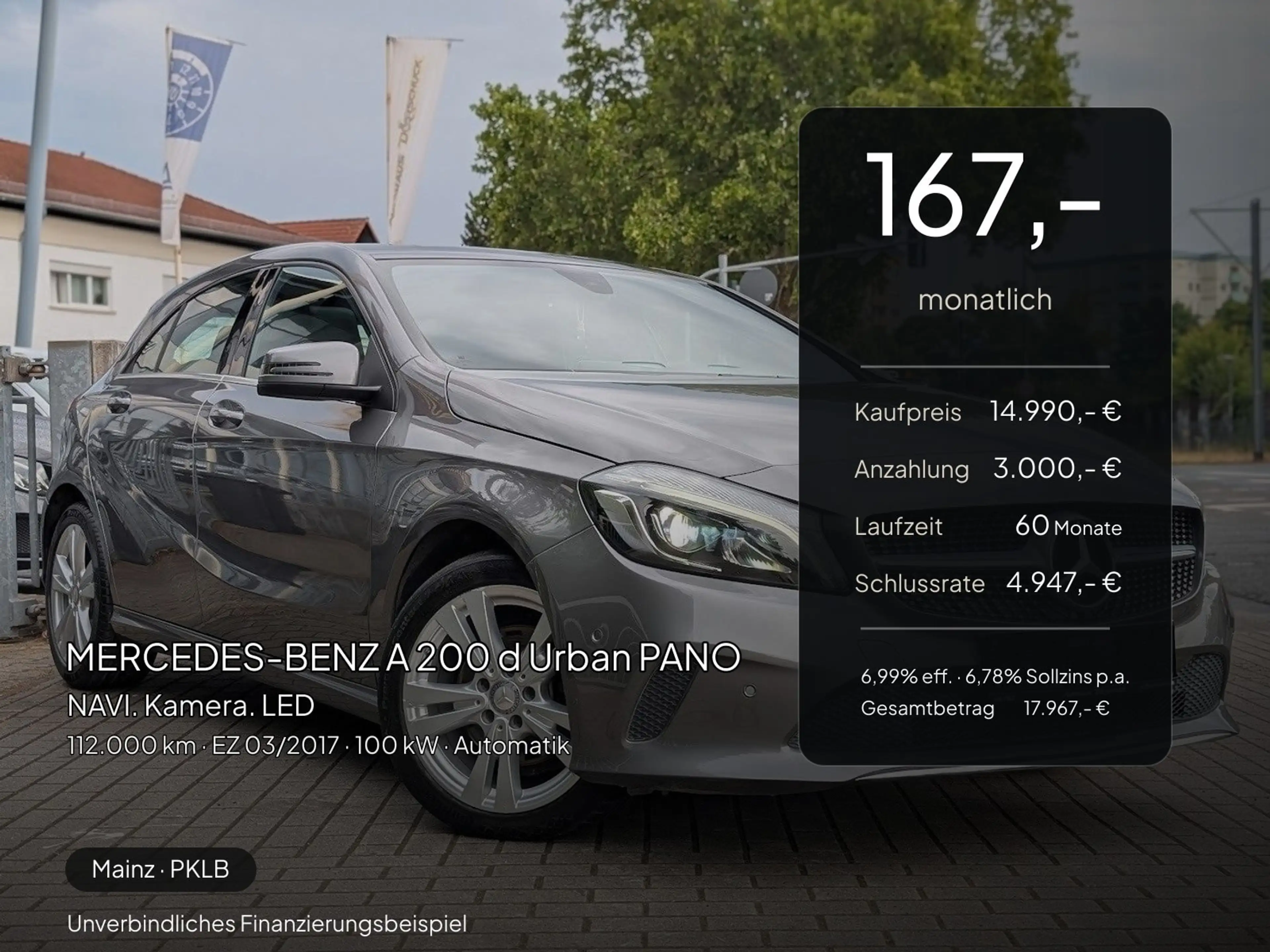 Mercedes-Benz A 200 A 200 d Urban PANO. NAVI. Kamera. LED — photo 2