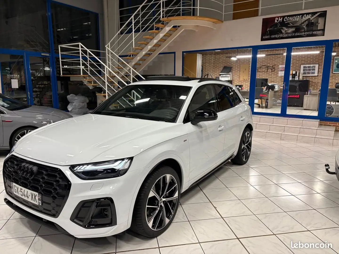 Audi Q5 55 TFSI E 367CH S LINE TRONIC BLACK EDITION GPS-VIRTUAL-CUIR RS-TOIT OUVRANT-ATTACHE REMORQUE-MATRIX-BANG & Olufsen-GARAN Blanc - 1