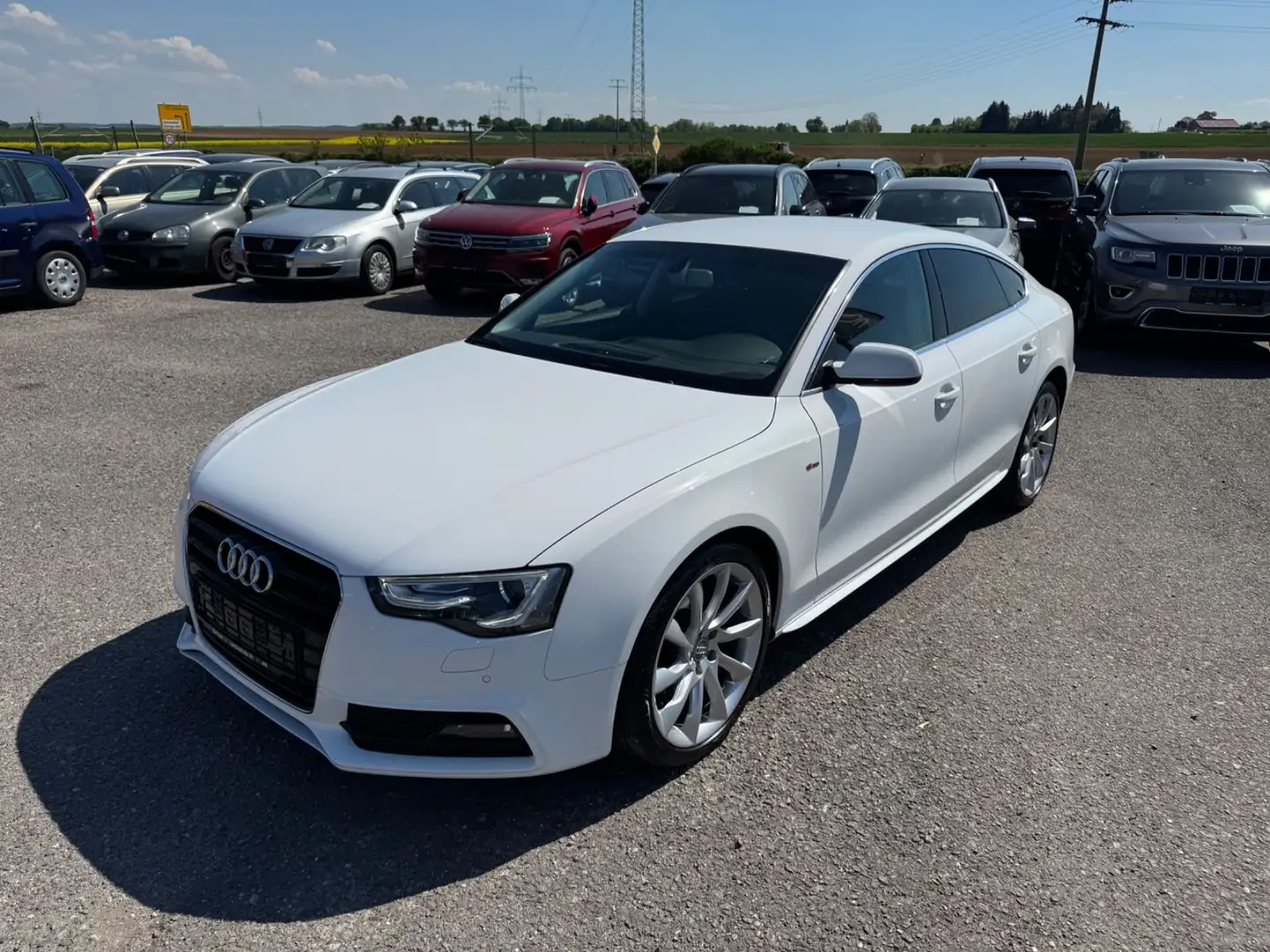 Audi A5 Sportback 2.0 TDI S-Line Euro6 Xenon Navi PDC Blanco - 1