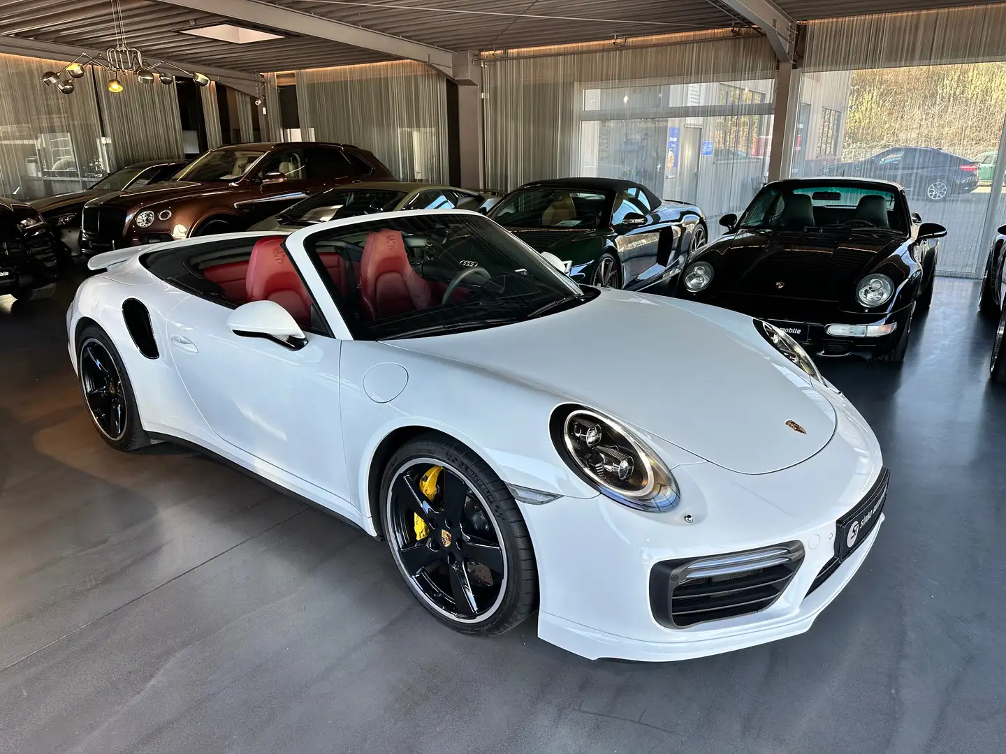 Porsche 991 911.2 Turbo S Cabriolet*Burmest/ACC/LED 1.Hd Brd Blanc - 2