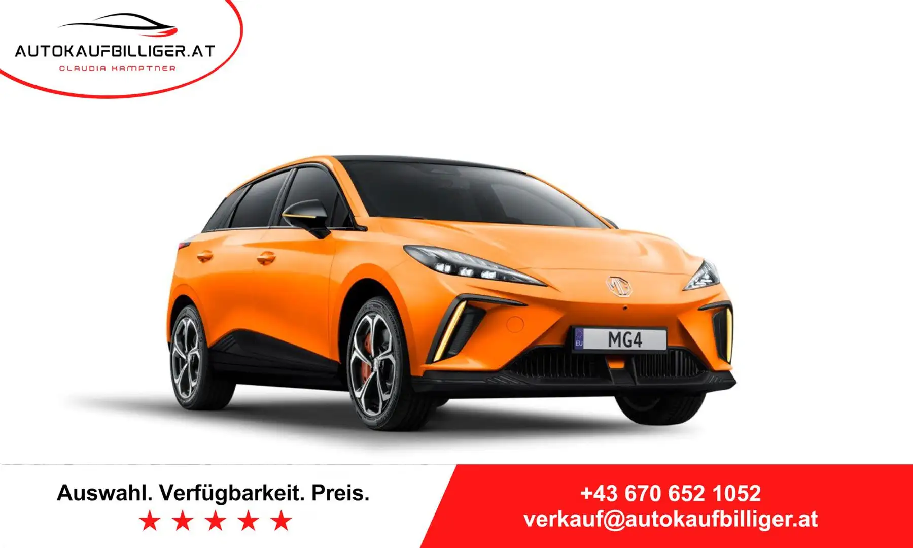 MG MG4 X-Power 64kWh Allrad Naranja - 1