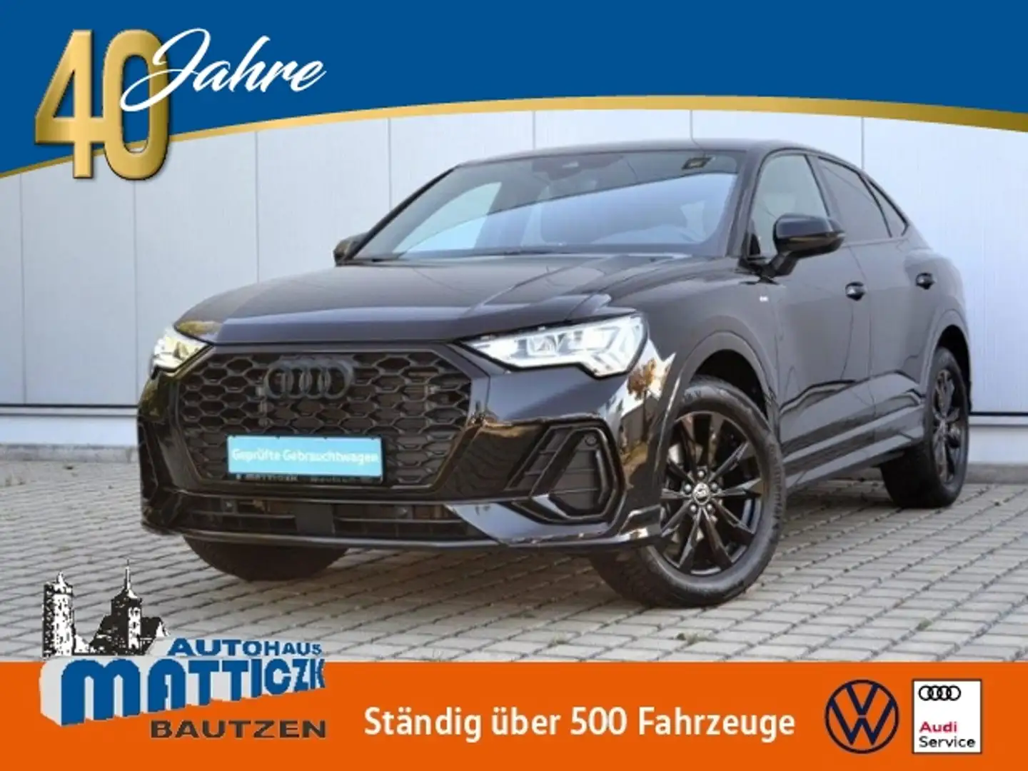 Audi Q3 Sportback 35 TFSI S line OPTIK-SW/18-ZOLL+SFW/LED Schwarz - 1