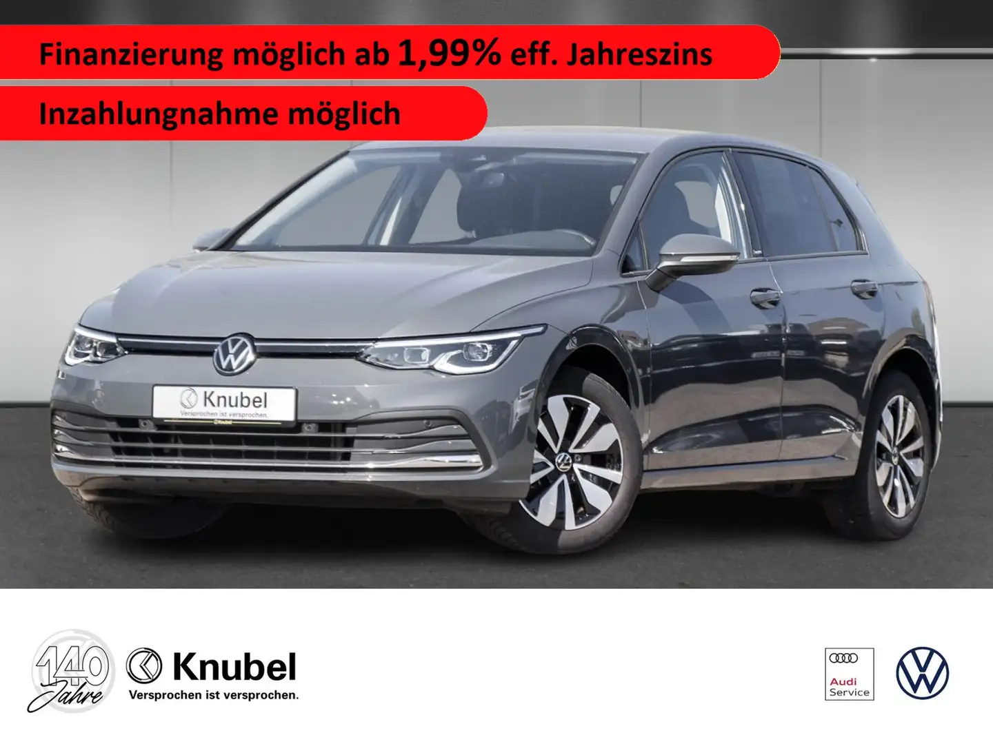 Volkswagen Golf VIII MOVE 1.5 TSI LED+ Navi ACC Ganzj.reifen Grigio - 1