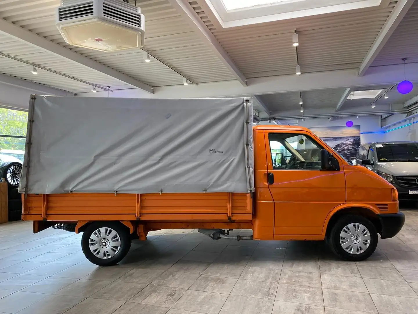 Volkswagen T4 2,5 TDI Lange Pritsche*DPF Grüne Plakette*TÜV Portocaliu - 2