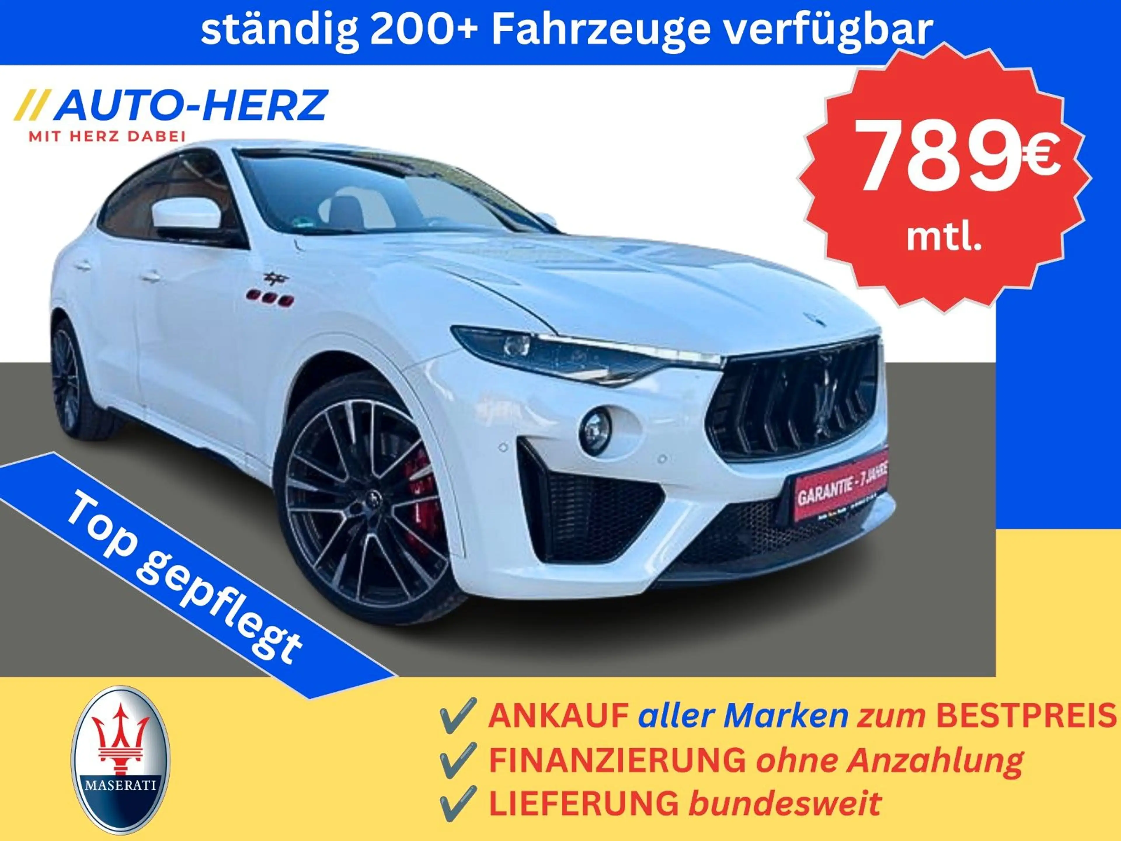 Maserati Levante 3.8 V8 Trofeo Carbon+Panorama+Memory