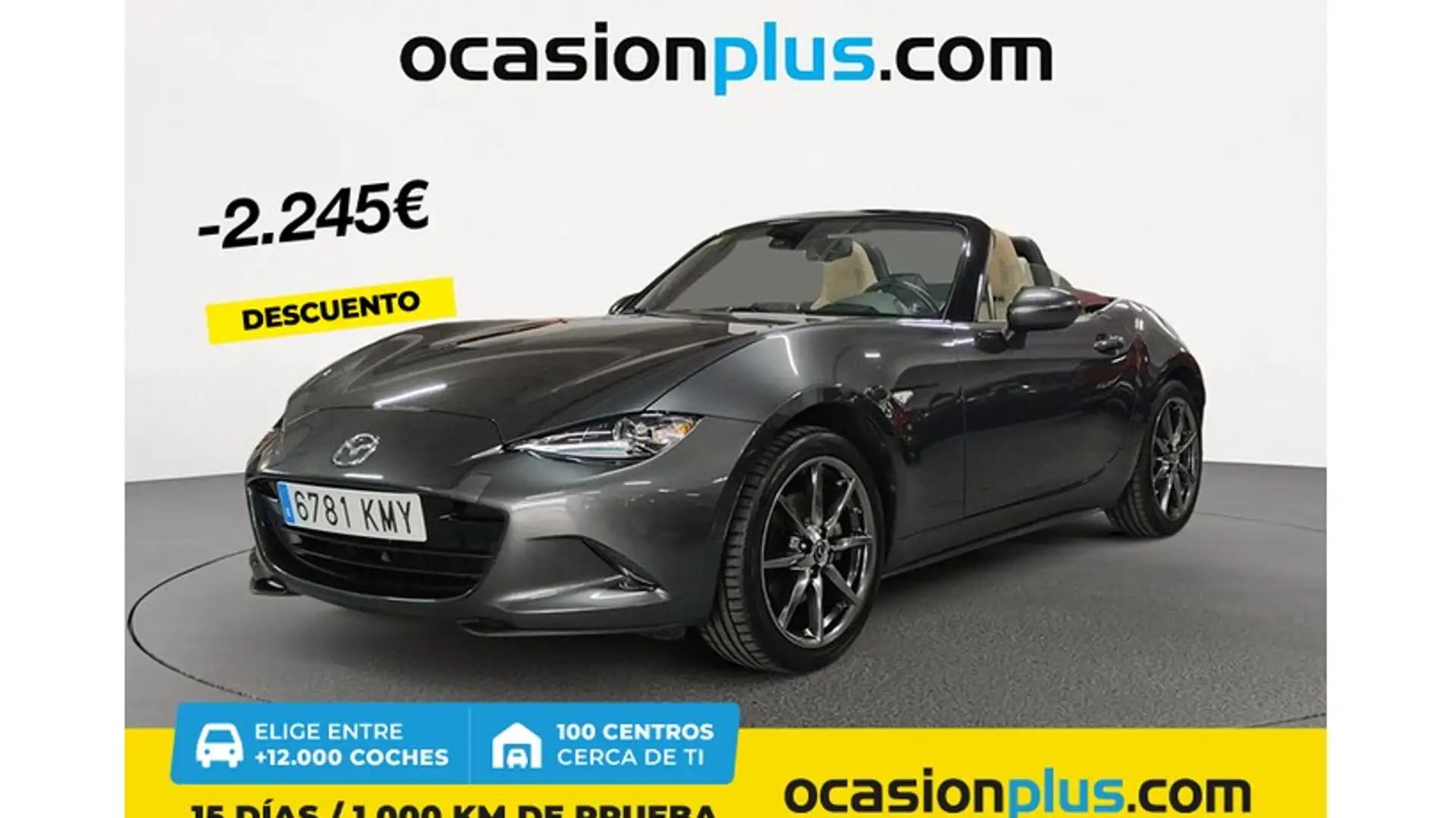 Mazda MX-5 2.0 Red Heritage Soft Top Gris - 1