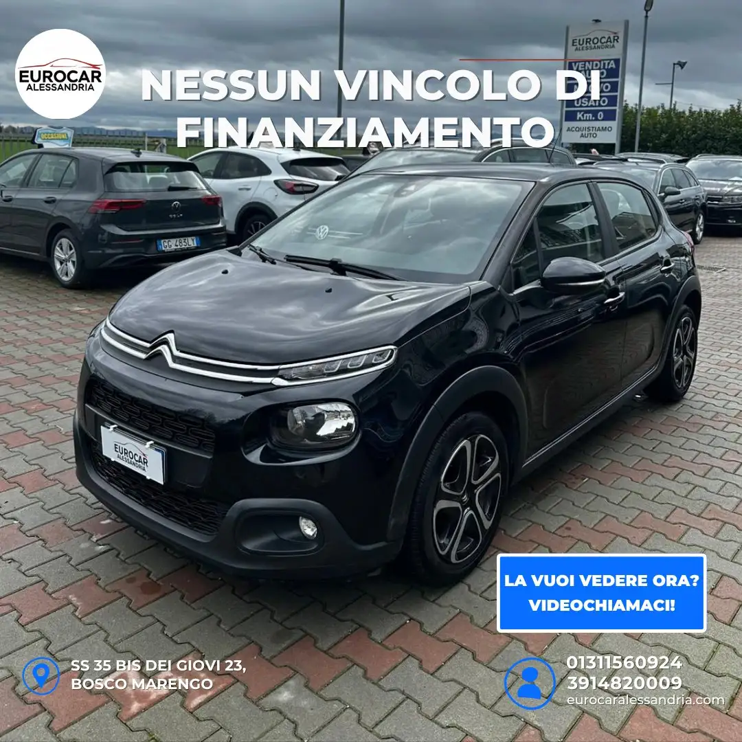 Citroen C3 1.2 puretech Feel Gpl 82cv neopatentati Nero - 1