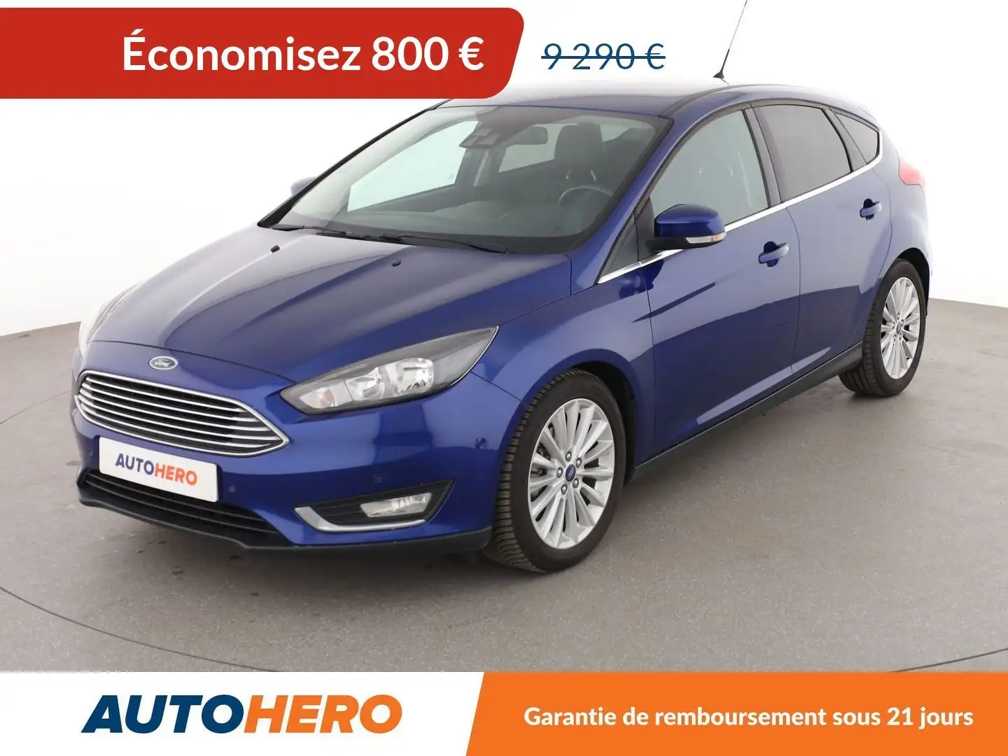 Ford Focus 1.0 EcoBoost Titanium Bleu - 1