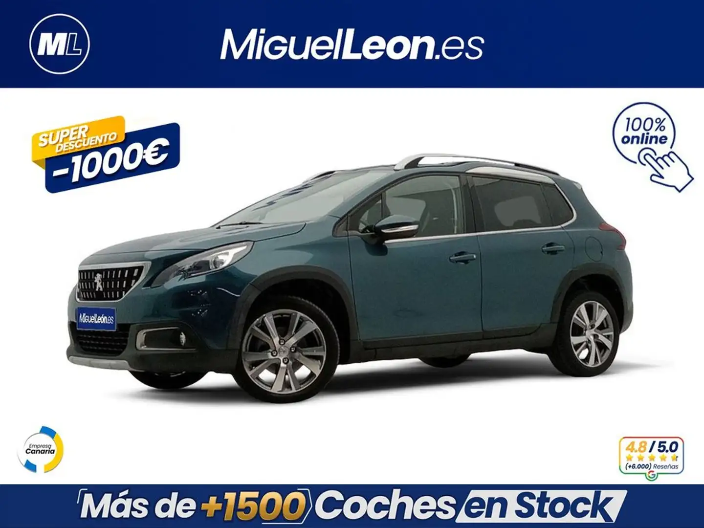 Peugeot 2008 1.2 PureTech S&S Allure 130 Azul - 1