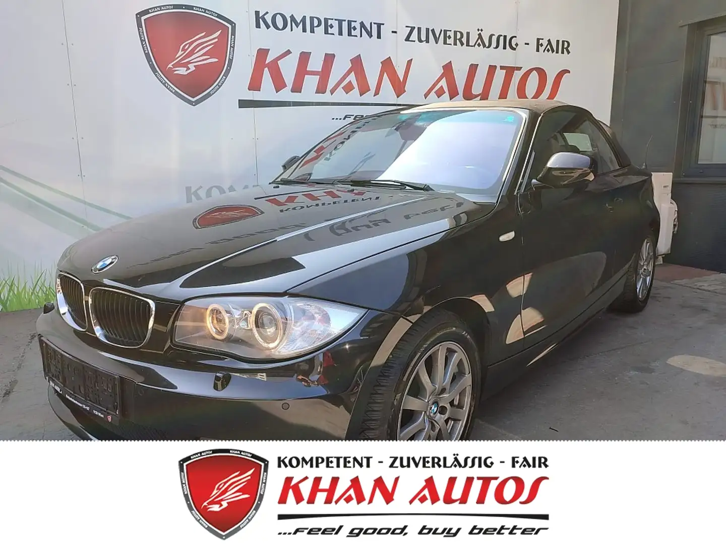 BMW 120 d Cabrio Aut. *M-Paket*Navi*Leder*Xenon* Schwarz - 1