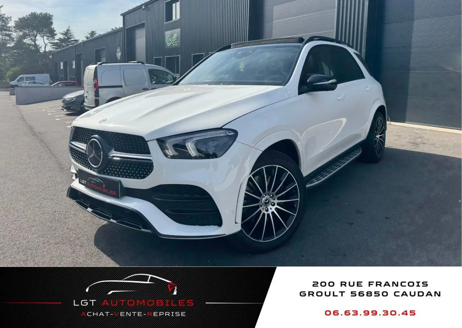 Mercedes-Benz GLE 300 300 d 245ch AMG Line 4Matic 9G-Tronic Blanc - 1