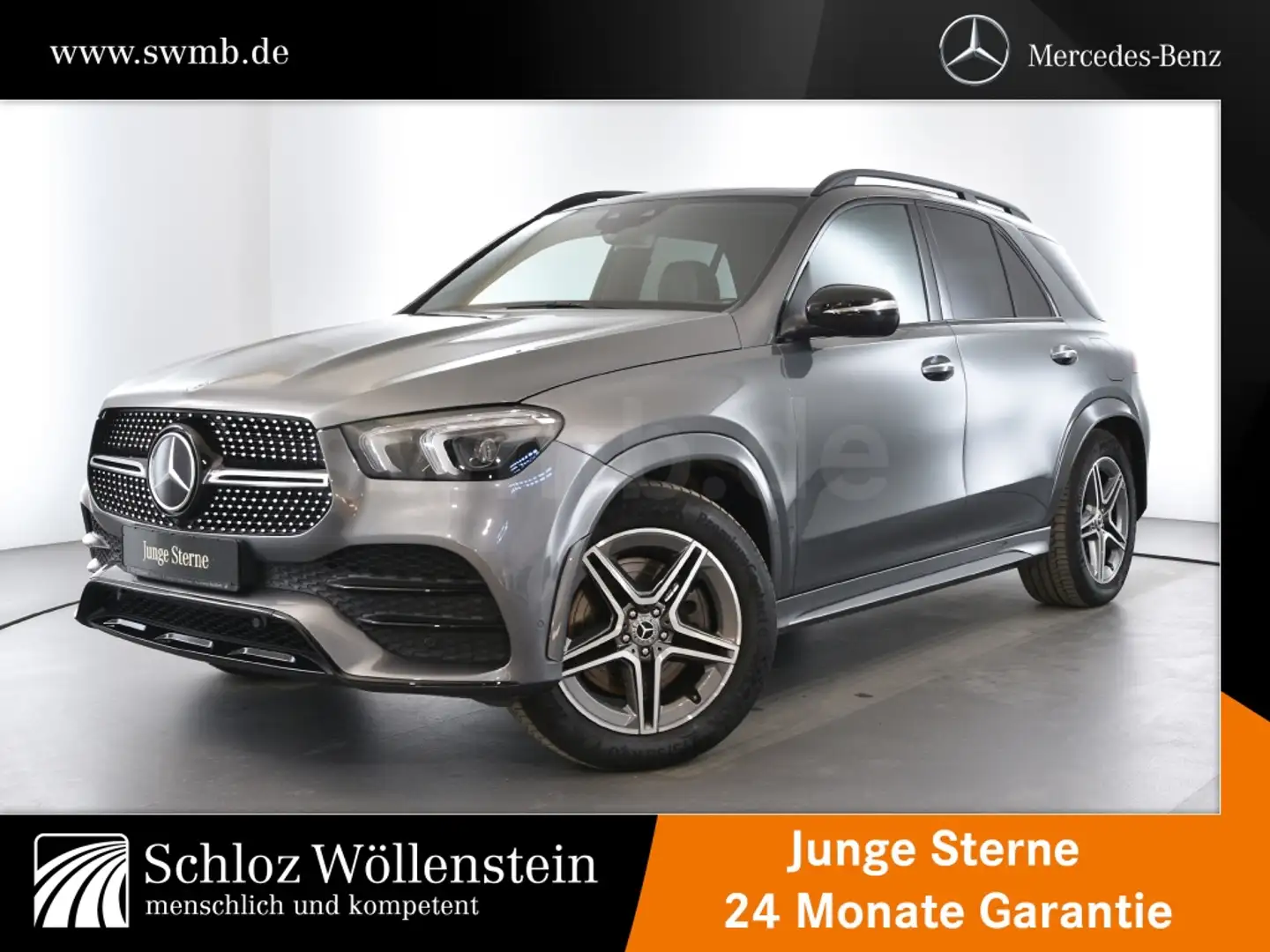Mercedes-Benz GLE 350 de 4M AMG/AHK/Fahrass/PanoD/Sitzklima/HuD Grau - 1