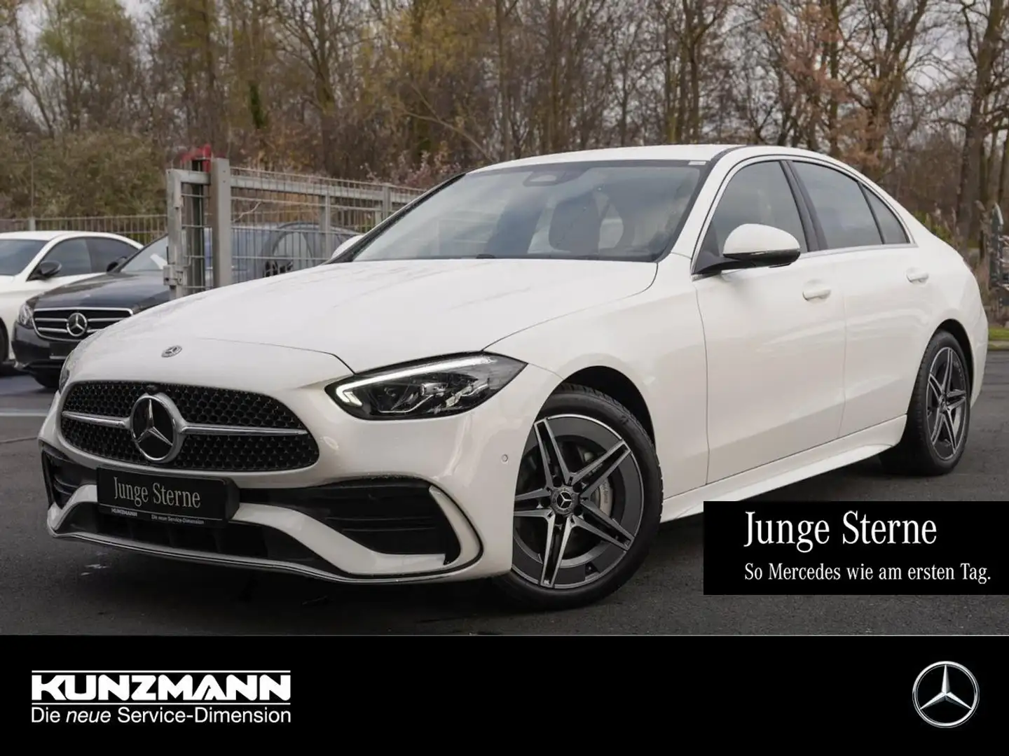 Mercedes-Benz C 200 d AMG MBUX Navi Memory Kamera Winter-Paket Weiß - 1
