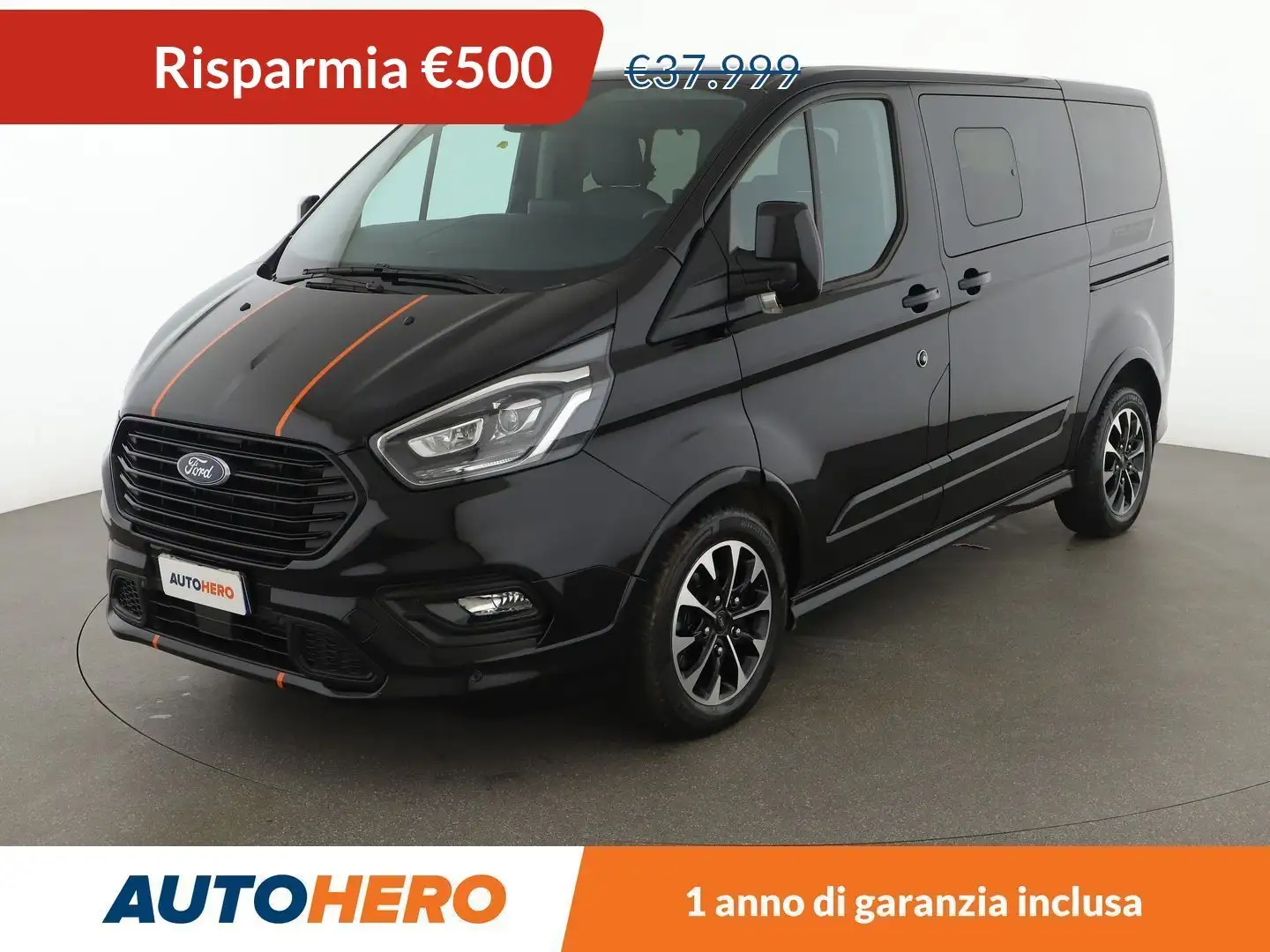 Ford Tourneo Custom 2.0 TDCi 320 Sport Tourneo PC 185 CV aut. Czarny - 1
