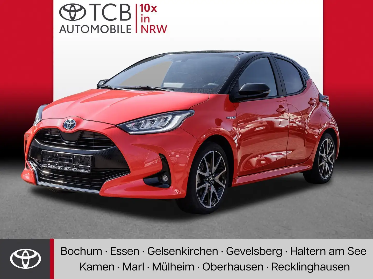 Toyota Yaris 1.5 Hybrid Premiere Edition PDC KLIMA Rosso - 1