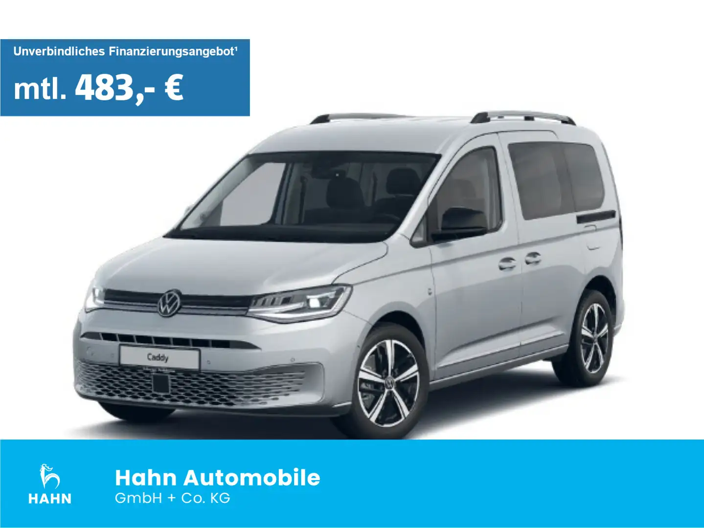 Volkswagen Caddy Style 5-Sitzer 1,5 l 84 kW TSI DSG Silber - 1