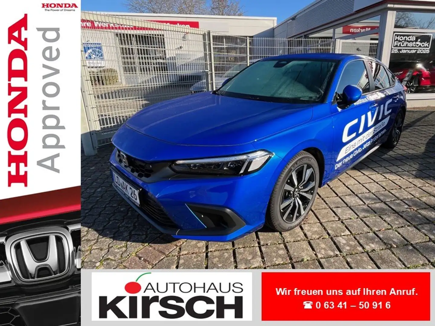 Honda Civic Elegance 2.0 Bleu - 1