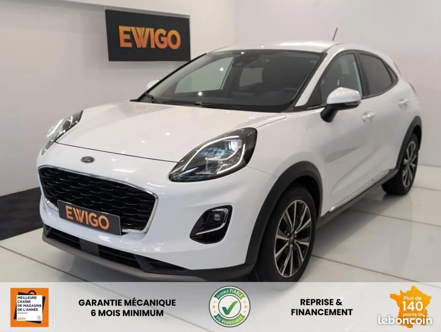 Ford Puma 1.0 FLEXIFUEL 125ch TITANIUM Blanc - 1
