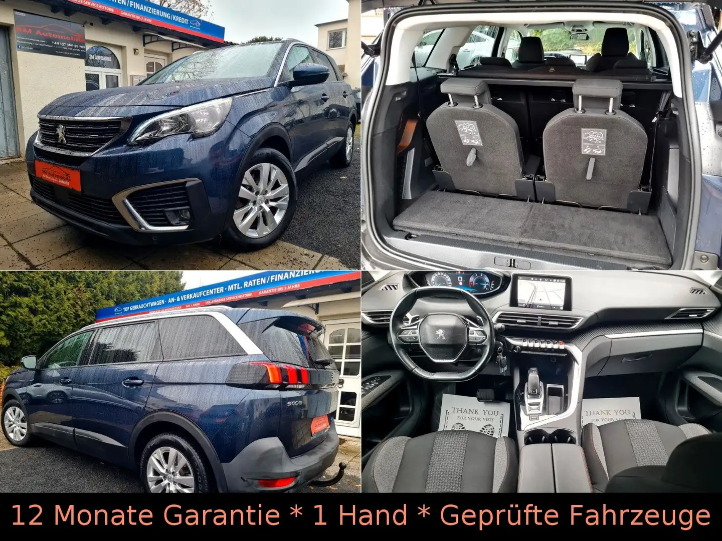 Peugeot 5008 BlueHDI AUT/7 Sitze/NAVI/SpurAssist/LED/AHK Bleu - 1