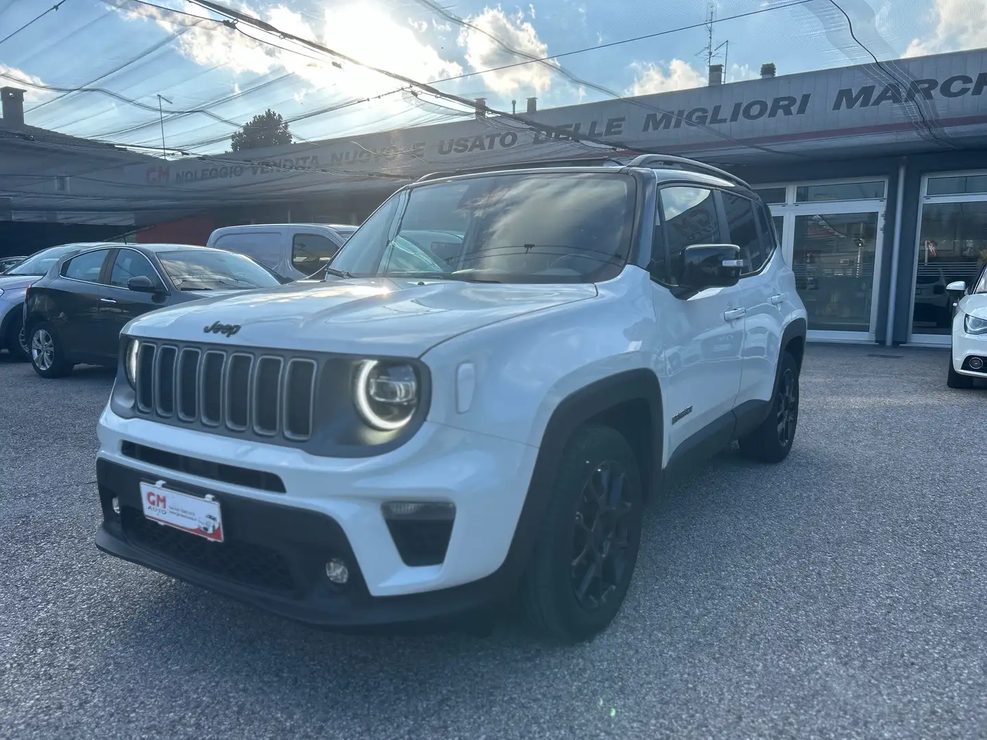 Jeep Renegade 1.5 turbo t4 mhev Limited 2wd 130cv dct #TETTOPANORAMA Weiß - 1