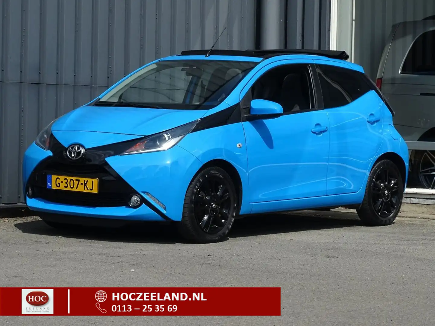 Toyota Aygo 1.0 VVT-i x-pose | Cabrio dak | Lmv Bleu - 1