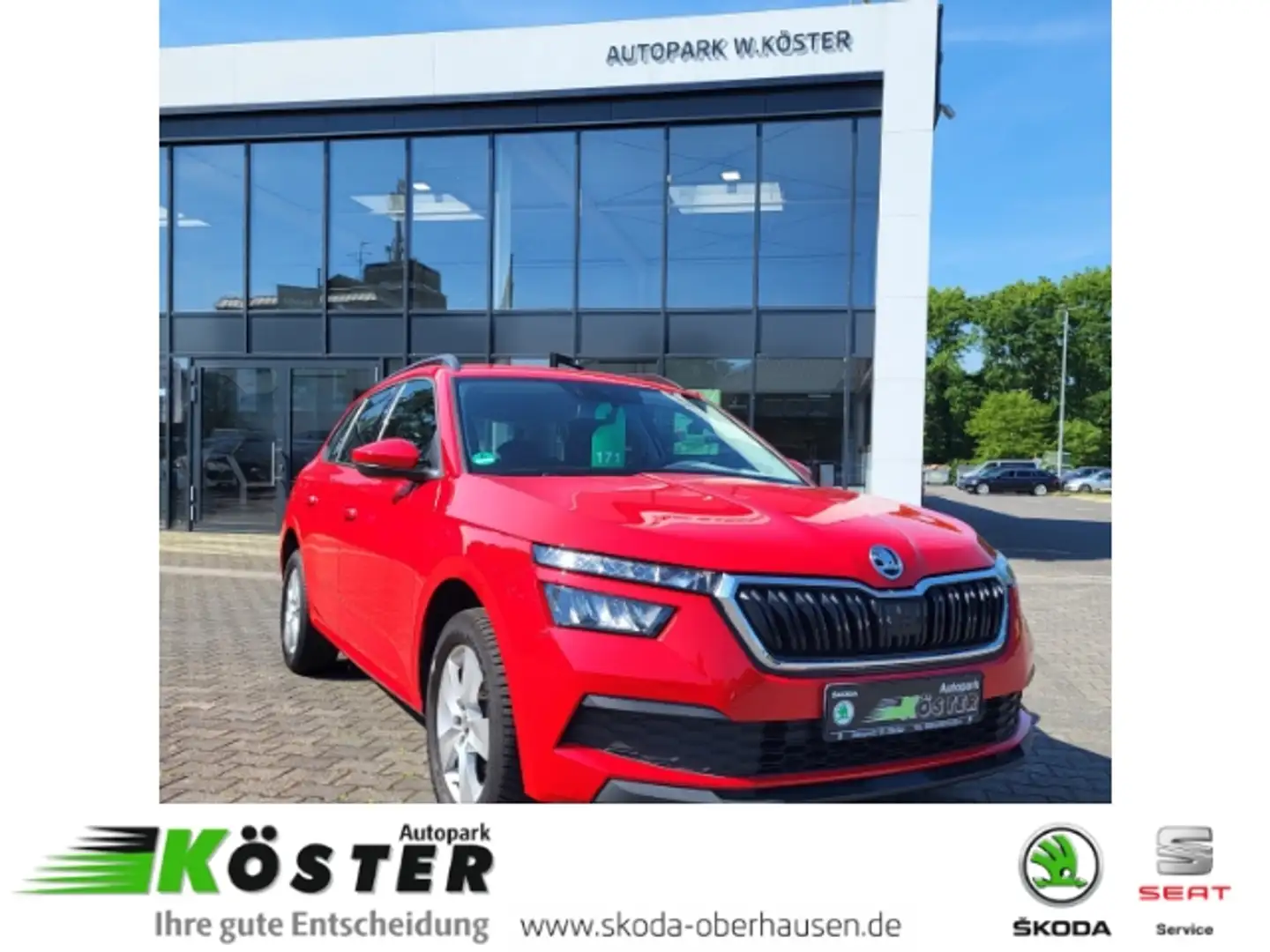Skoda Kamiq Cool Plus 1.0 TSI 70 KW 5 Gang PTS*SMART*LMR*SHZ Czerwony - 1