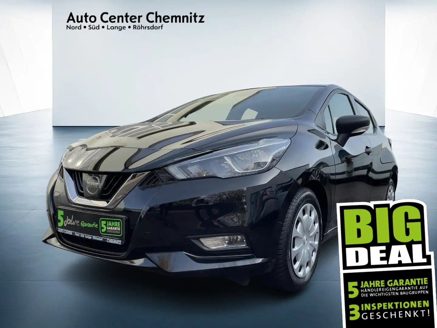 Nissan Micra 0.9 IG-T Visia Plus Klima+PDC+ZV+Bluetooth Zwart - 1