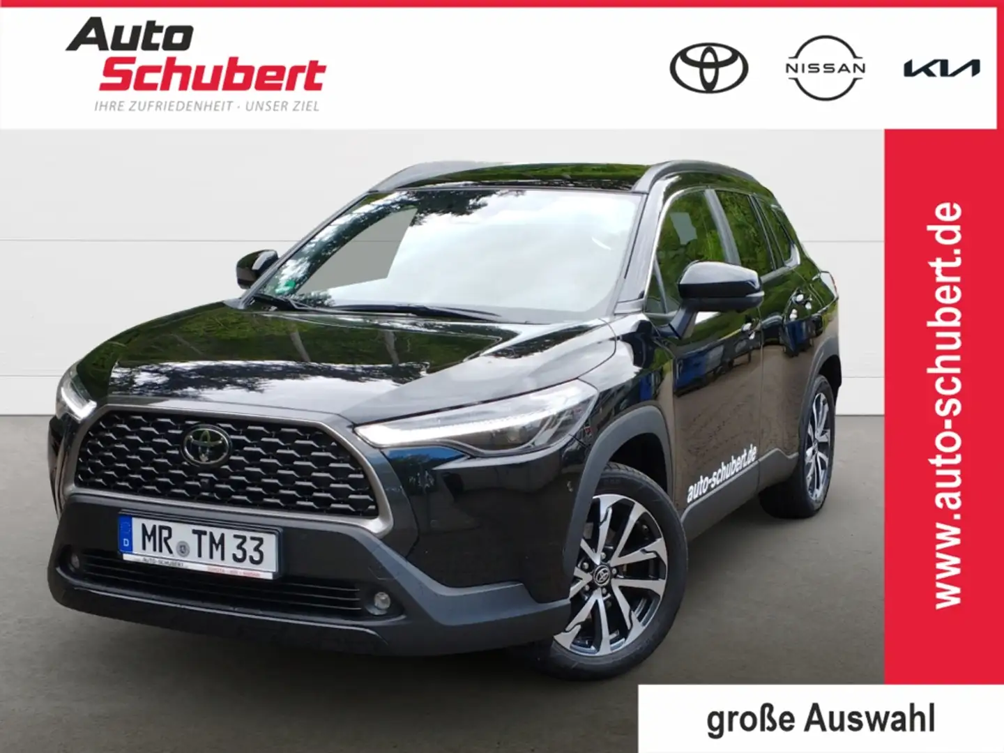 Toyota Corolla Cross Lounge GLASDACH NAVI JBL 360 Kamera LED ACC El. He Schwarz - 1