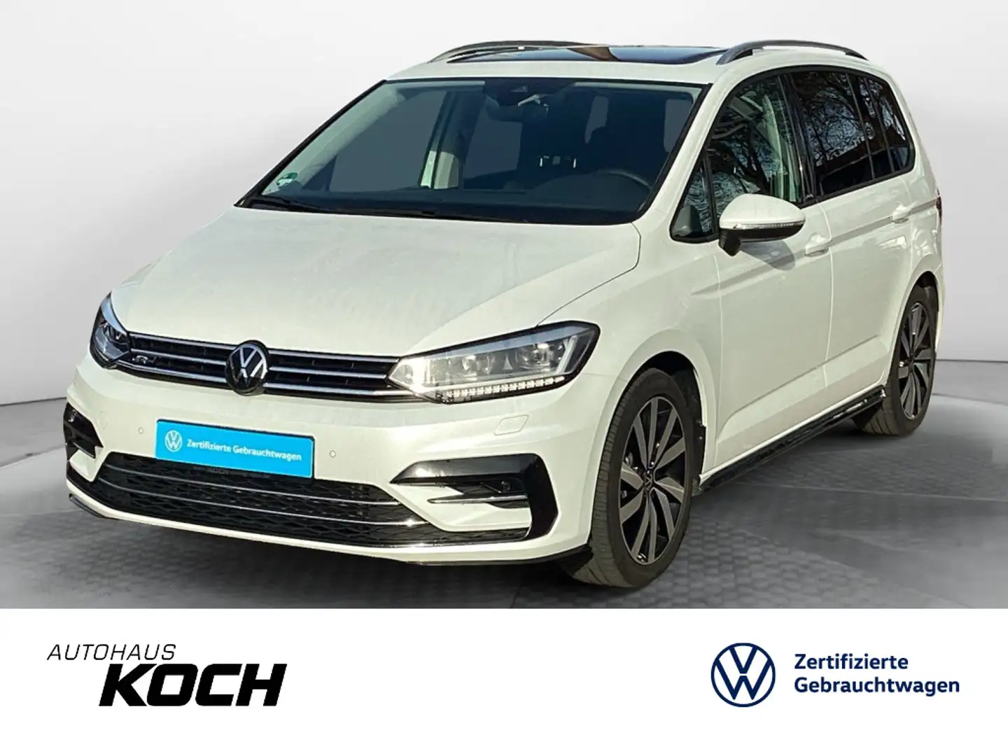 Volkswagen Touran 1.5TSI Move DSG R-Line Pano AHK 7-Sitzer Weiß - 1