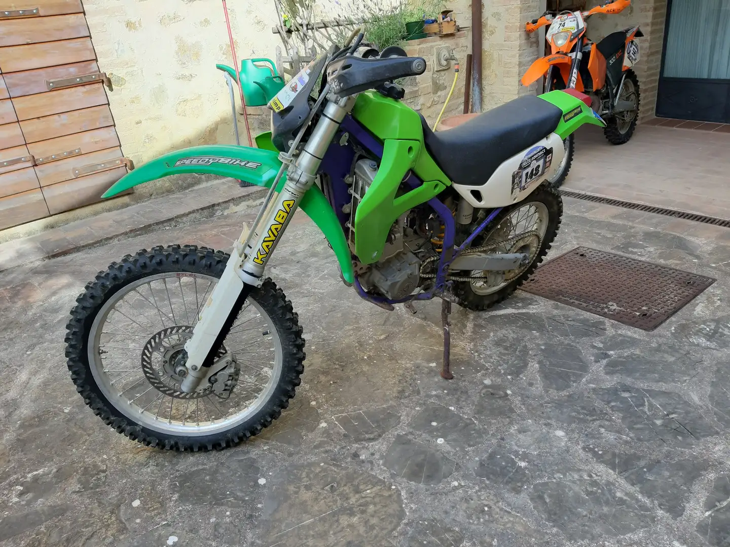 Kawasaki KLX 300 enduro KL LX 300 Verde - 2