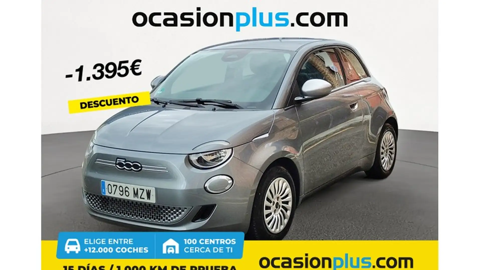 Fiat 500e 70Kw Action Gris - 1