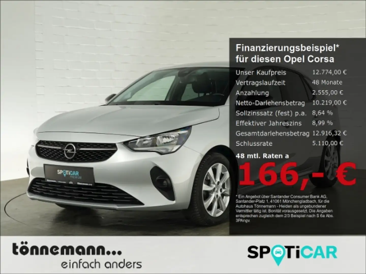 Opel Corsa F EDITION+SITZHEIZUNG+LENKRADHEIZUNG+PARKPILOT HI+ Argent - 1