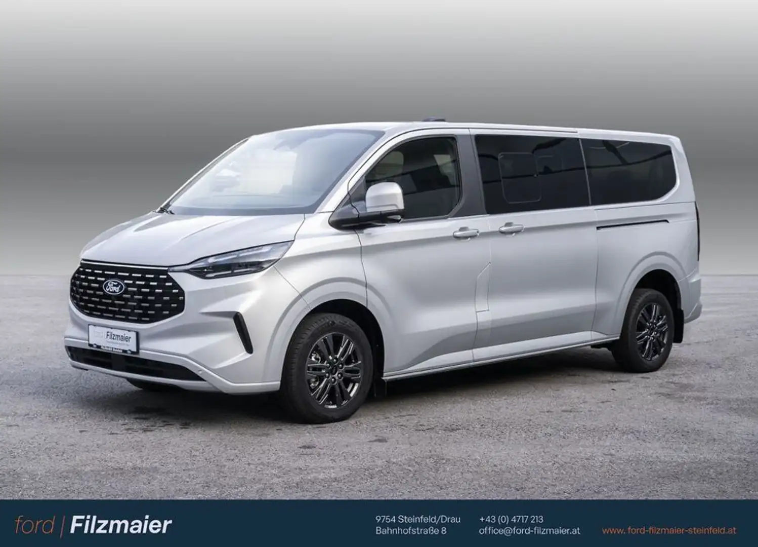 Ford Tourneo Custom Bus 2,0 EcoBlue 320 L2H1 AWD Titani Silber - 1