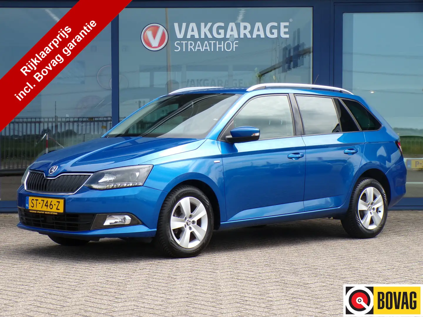 Skoda Fabia Combi 1.0 TSI Clever Sensoren / Cruise Control / N Blauw - 1