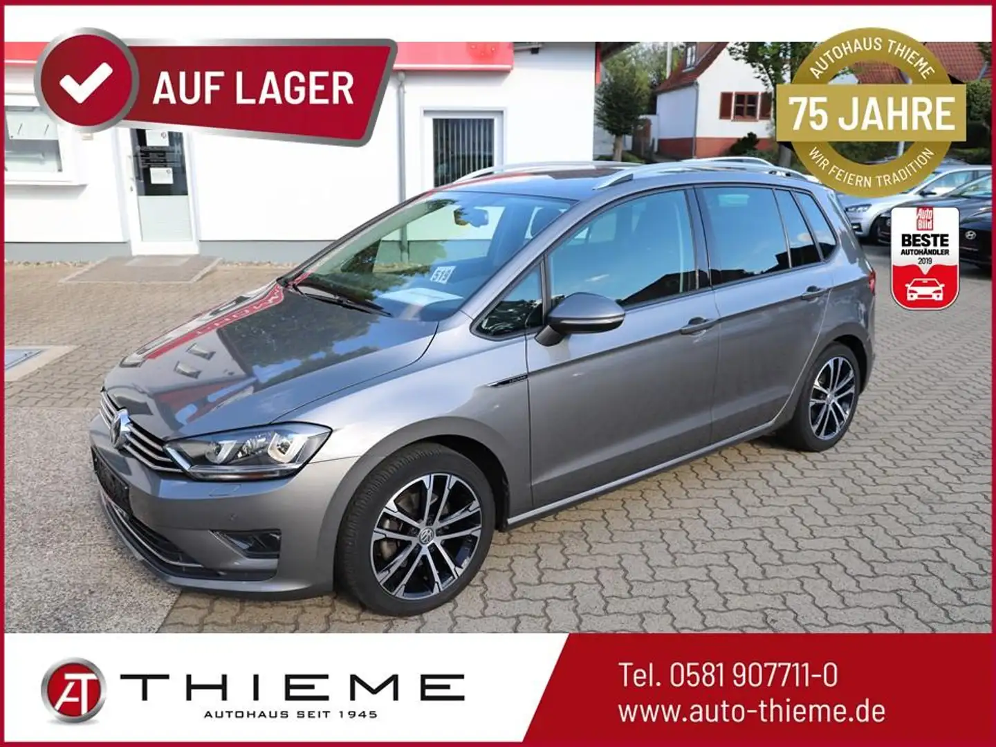 Volkswagen Golf Sportsvan Lounge 150PS TSI DSG - AHK/Navi/ACC/Xenon/SHZ/8... Gris - 1
