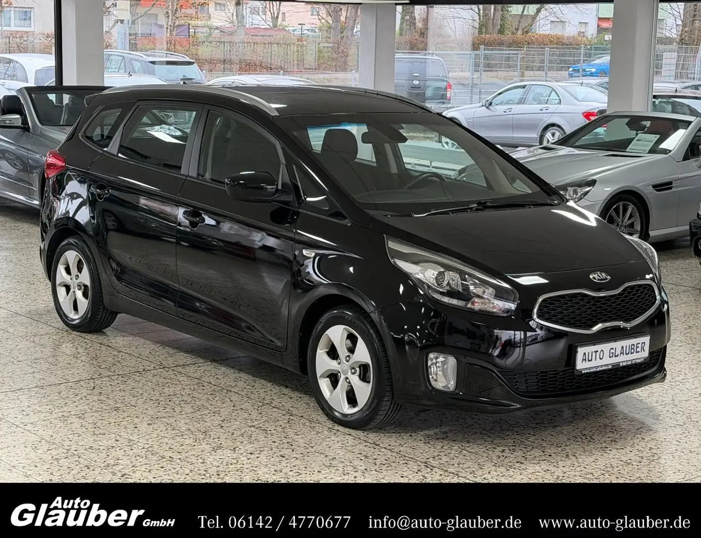 Kia Carens 1.7 CRDi Edition 7/Klima/Tempomat/2.Hand Schwarz - 1