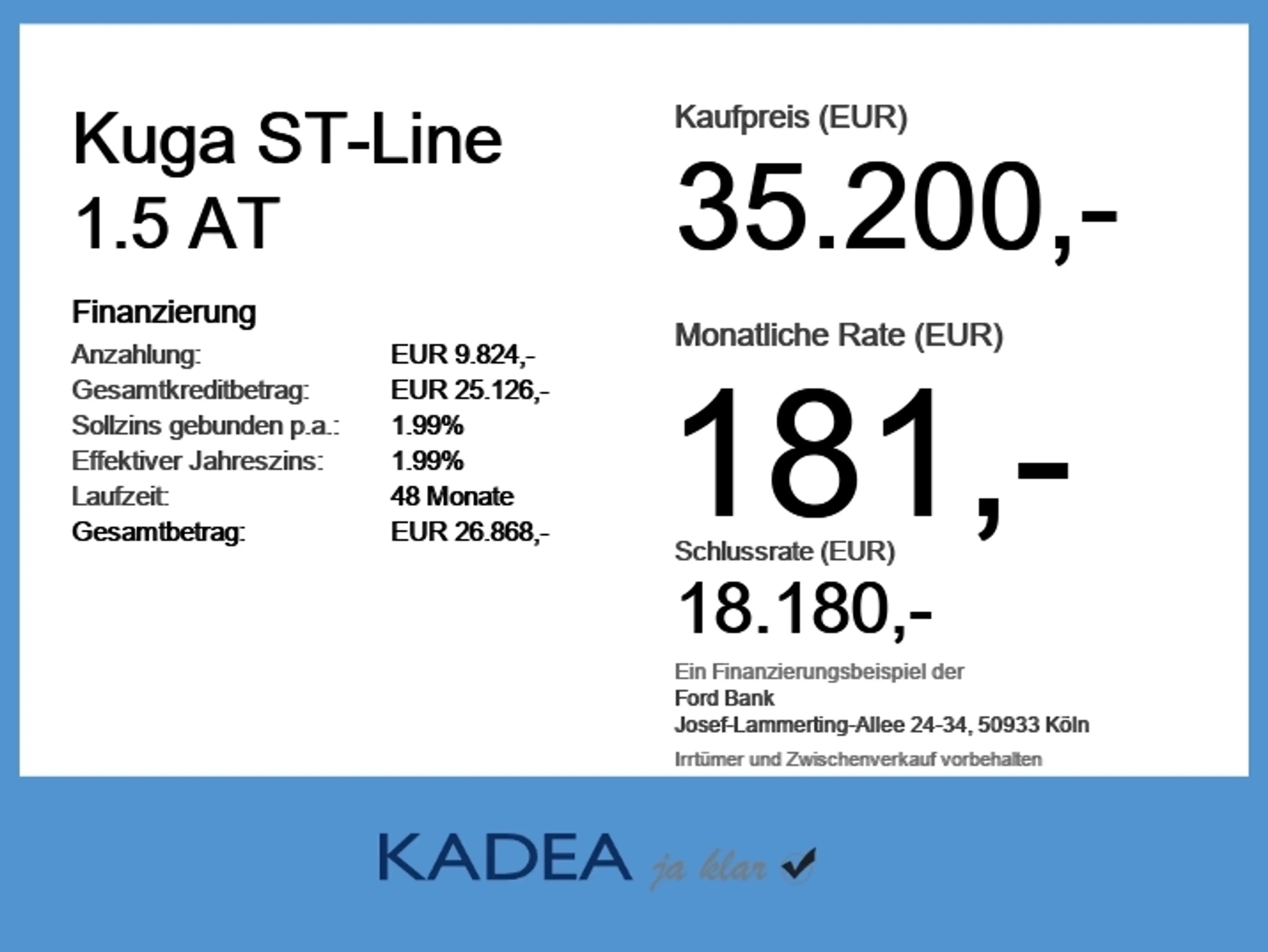 Ford Kuga ST-Line 1.5 AT NAV*iACC*360*4xSHZ*LED*ALARM — photo 6