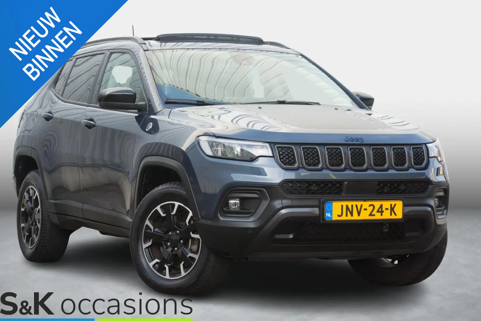 Jeep Compass 4xe 240 Plug-in Trailhawk PANODAK Bleu - 1