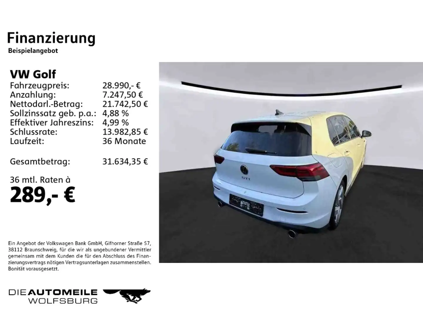 Volkswagen Golf GTI Golf 8 VIII 2.0 TSI DSG GTI LED+/Stand Weiß - 2