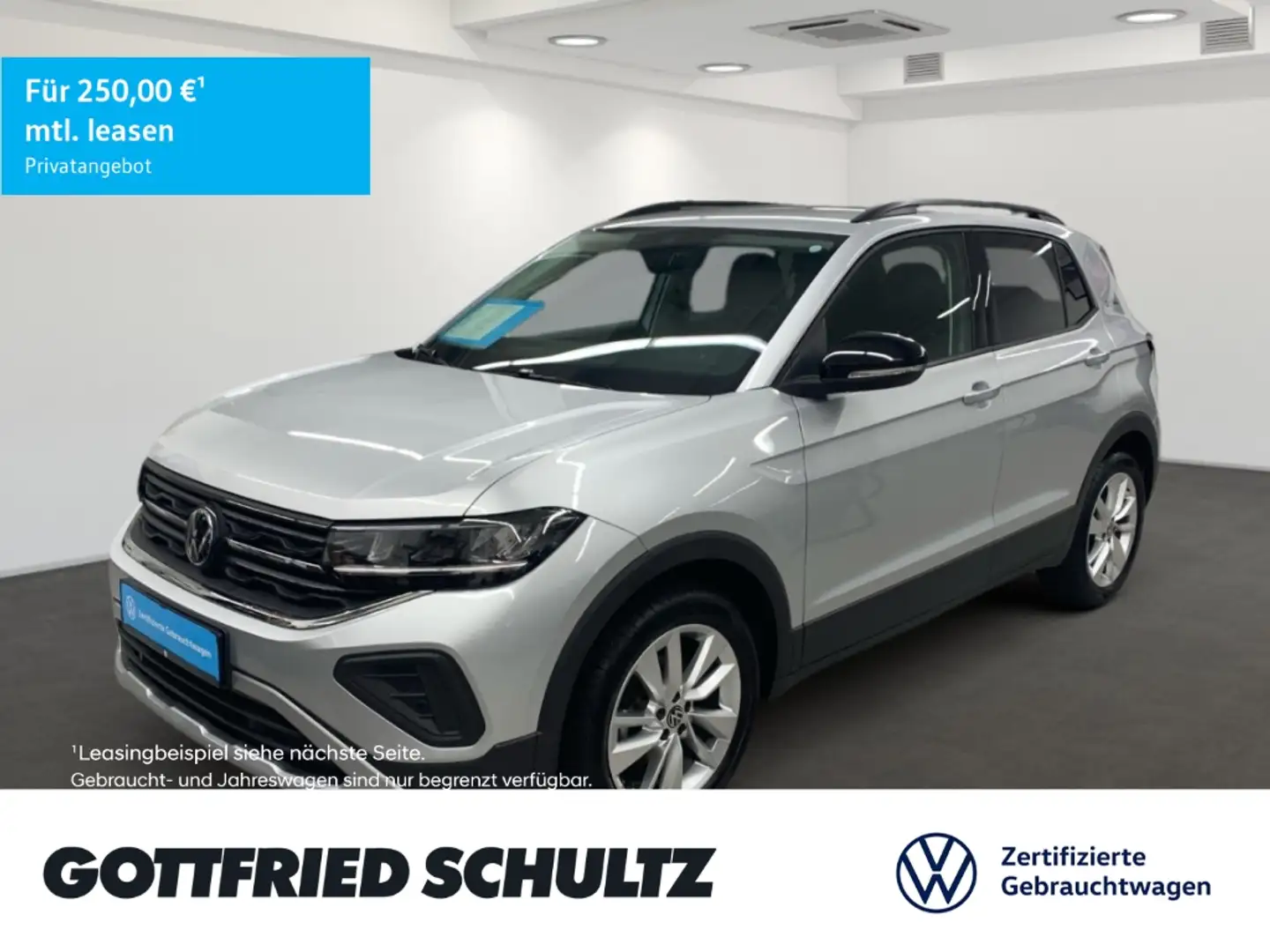 Volkswagen T-Cross Goal 1.0 TSI LED ACC Navi Sitzheizung Zilver - 1