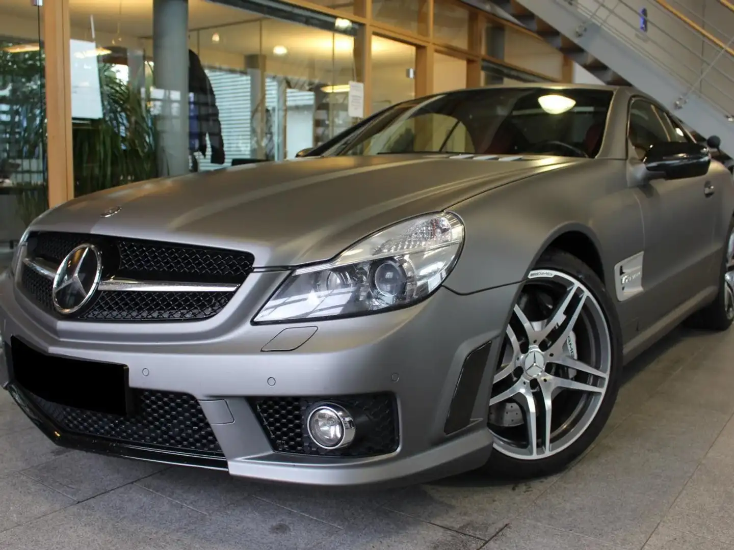 Mercedes-Benz SL 65 AMG , Matt Grau foliert! Bluetooth Navi Klima Weiß - 2
