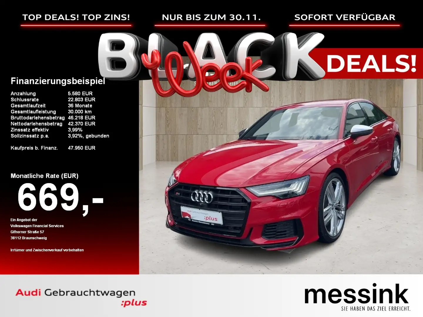 Audi S6 3.0 TDI quattro basis *B+O*Matrix*Kamera*Ambiente* Rot - 1