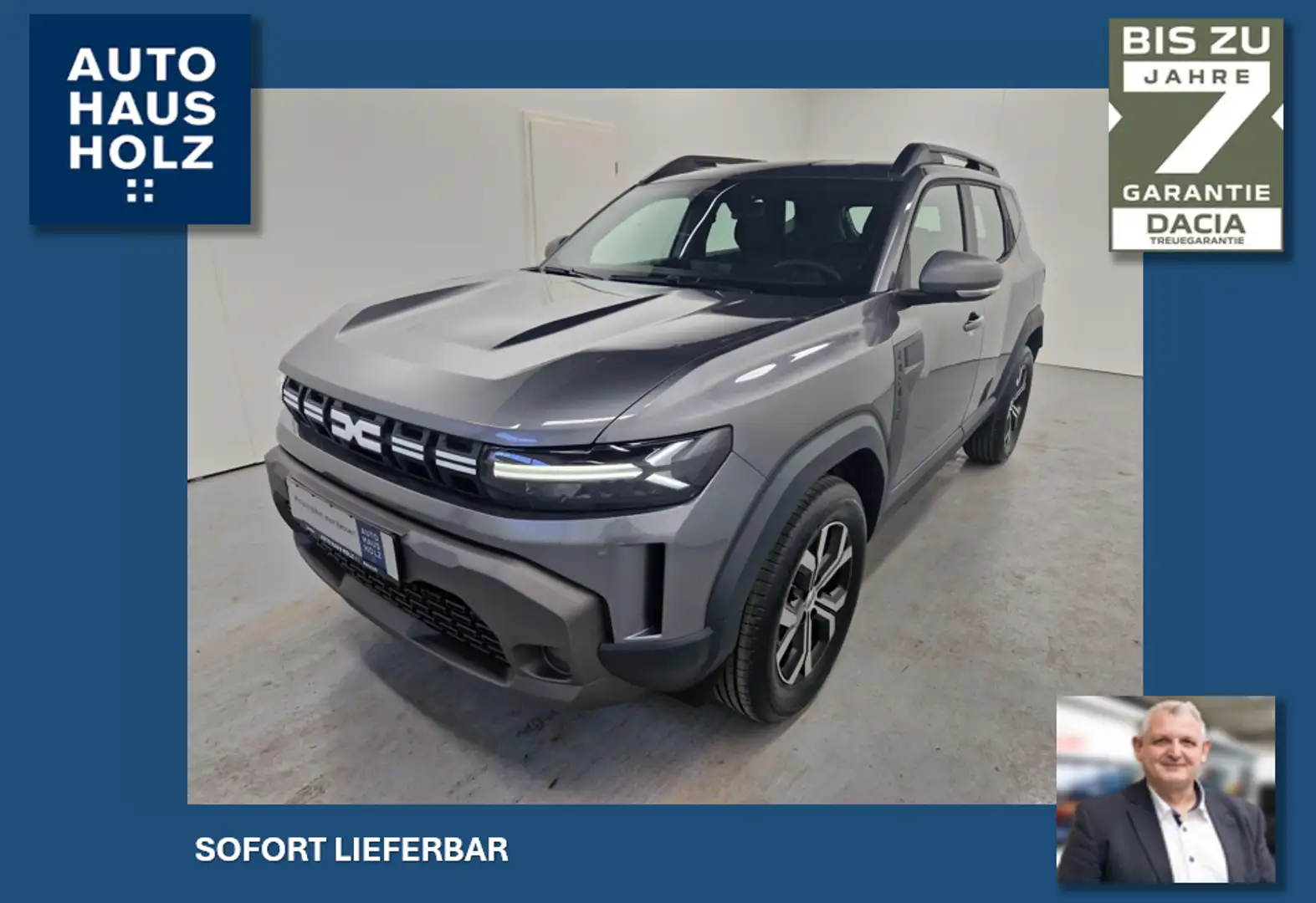 Dacia Duster 3 Expression TCe 130 📲inkl. Full-Service Grau - 1