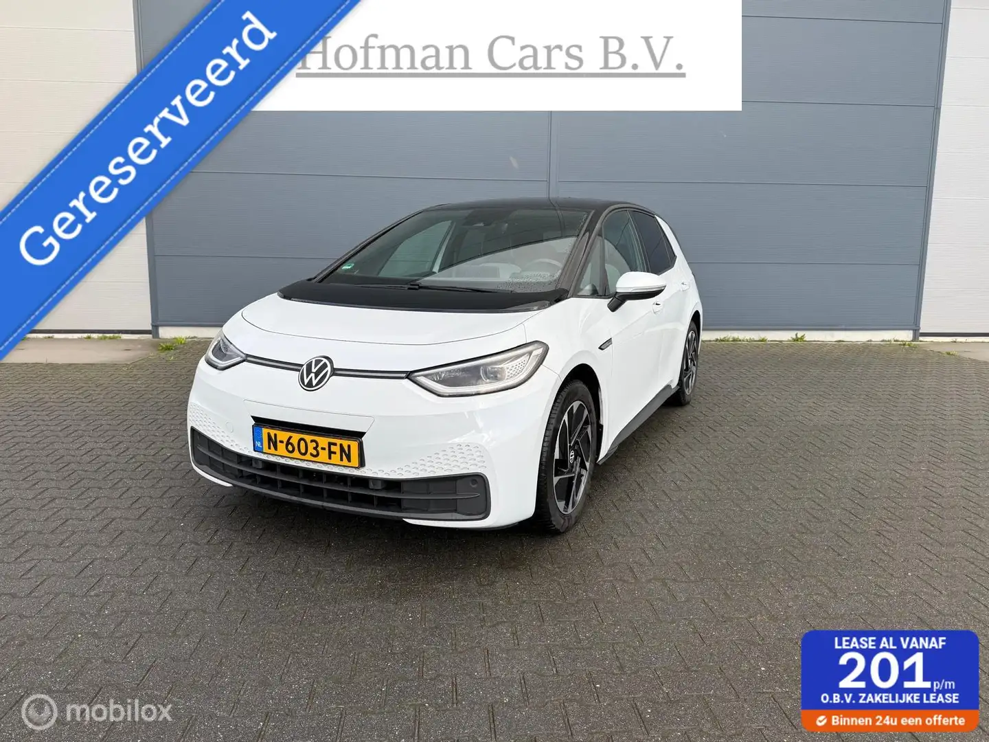 Volkswagen ID.3 Pro SOH 91% 58 kWh 145PK 2021 Incl. BTW Blanc - 1