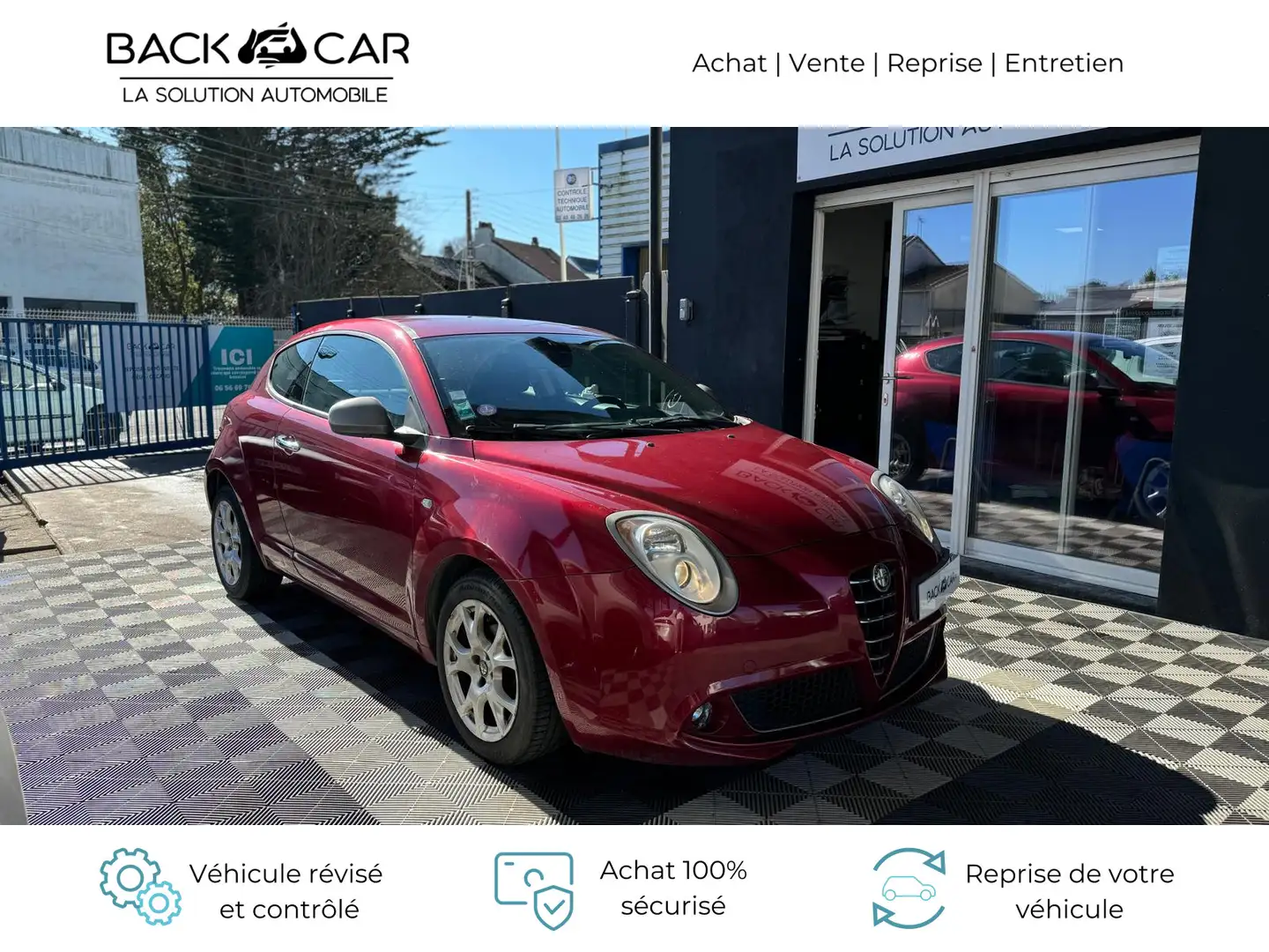 Alfa Romeo MiTo 1.4 MPI MultiAir Start \u0026amp; Stop 105 Distinc Rouge - 1