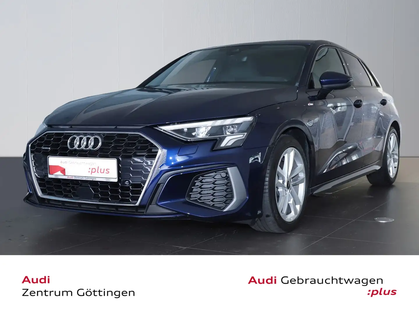 Audi A3 Sportb. Sline 40TDI qu.Str. LED+BUSINESSPAKET Bleu - 1