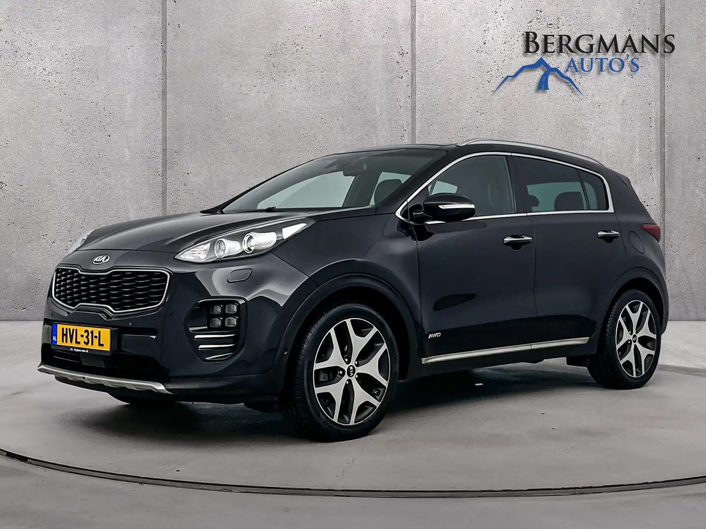 Kia Sportage 1.6 T-GDI 4WD GT-Line PlusLine // DEALERONDERHOUDE Zwart - 1